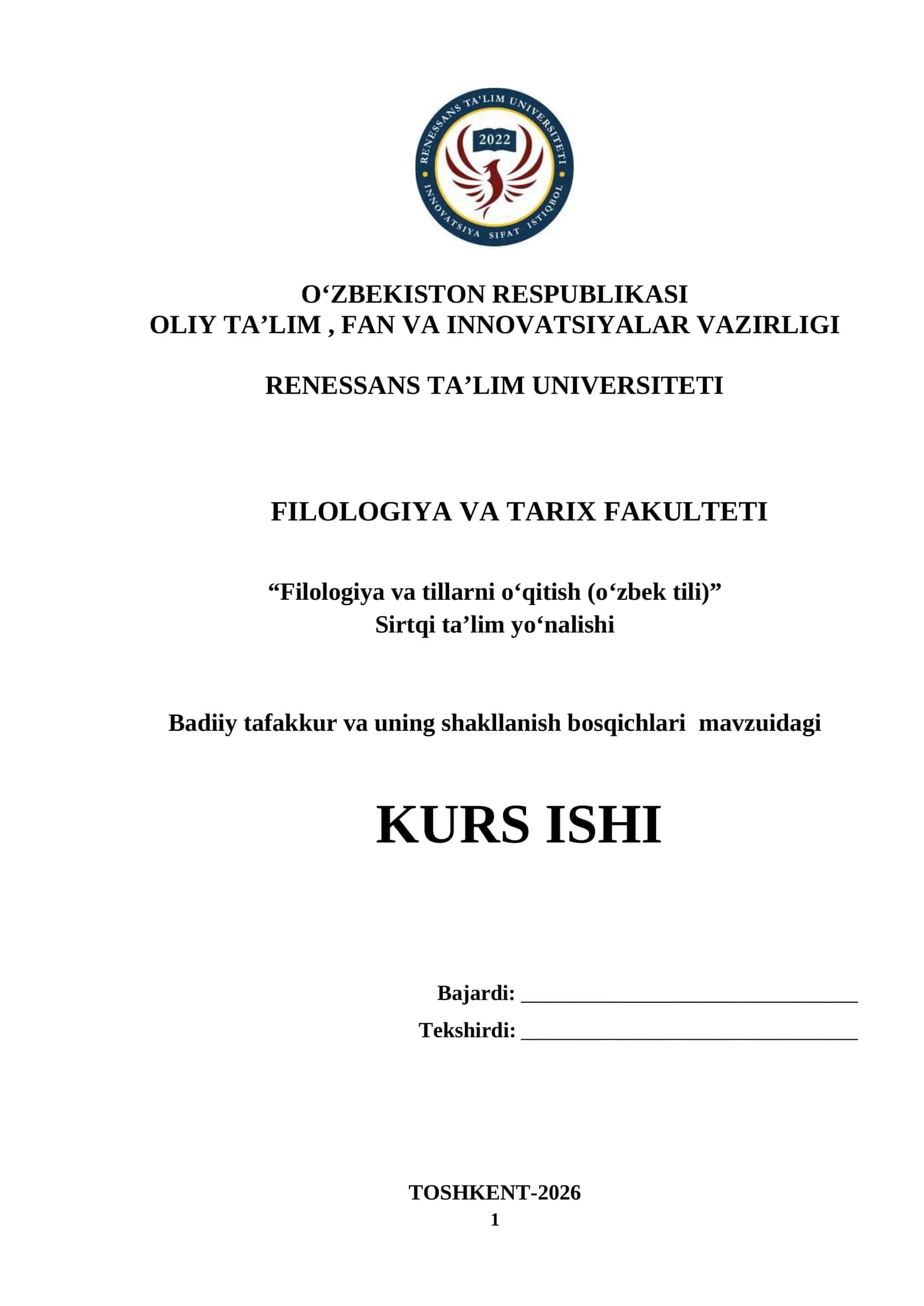 BADIIY TAFAKKUR VA UNING SHAKLLANISH BOSQICHLARI 1