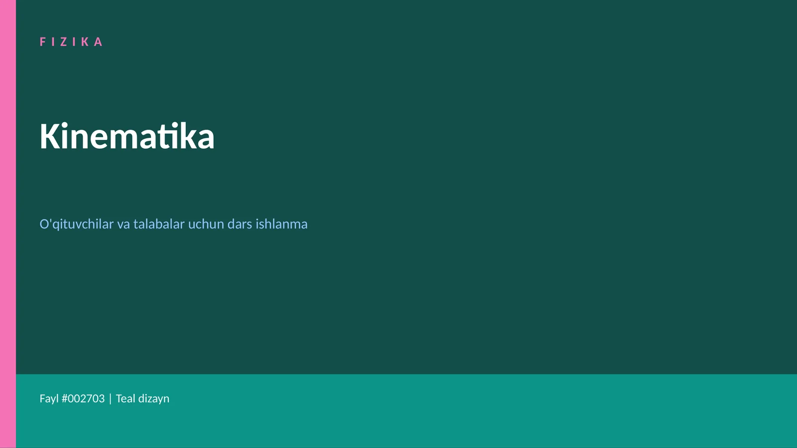 Kinematika 1