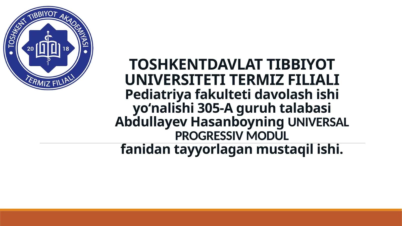 progress modul nima 1