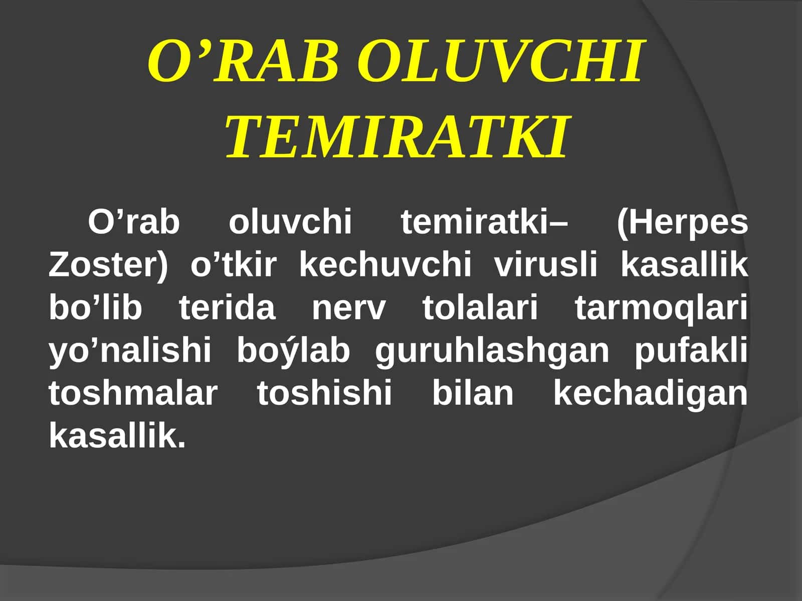 O’RAB OLUVCHI TEMIRATKI 1