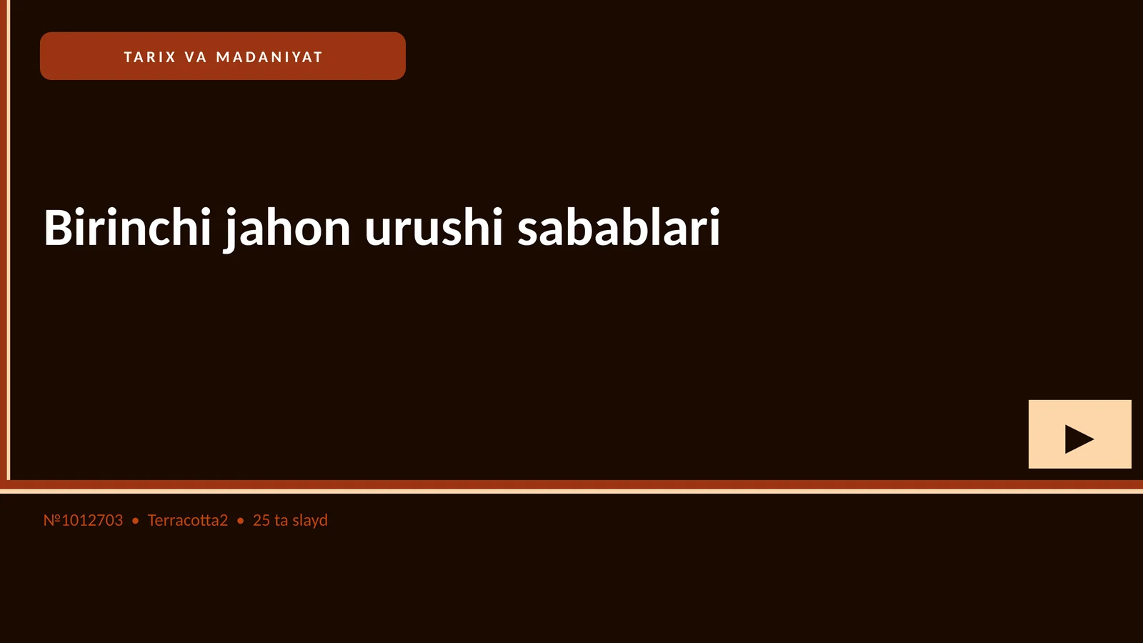 Birinchi jahon urushi sabablari 1