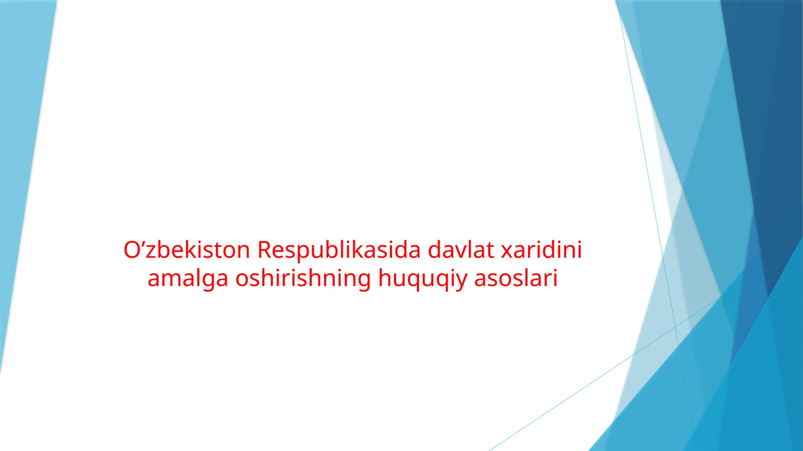 Davlat xaridlari 1
