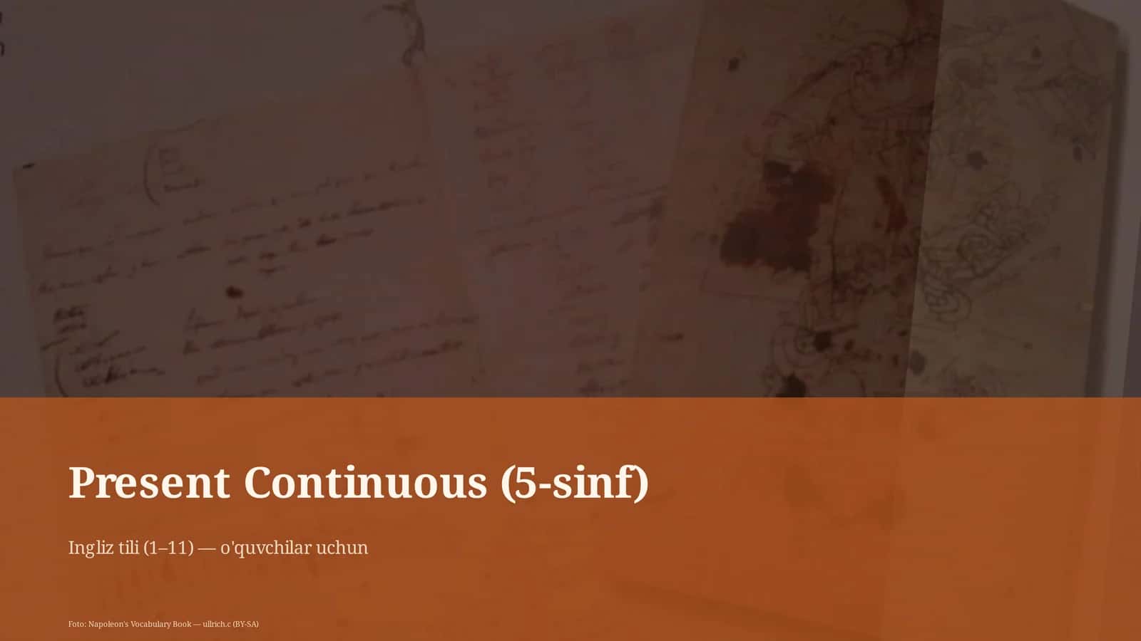 Present Continuous (5-sinf) 1