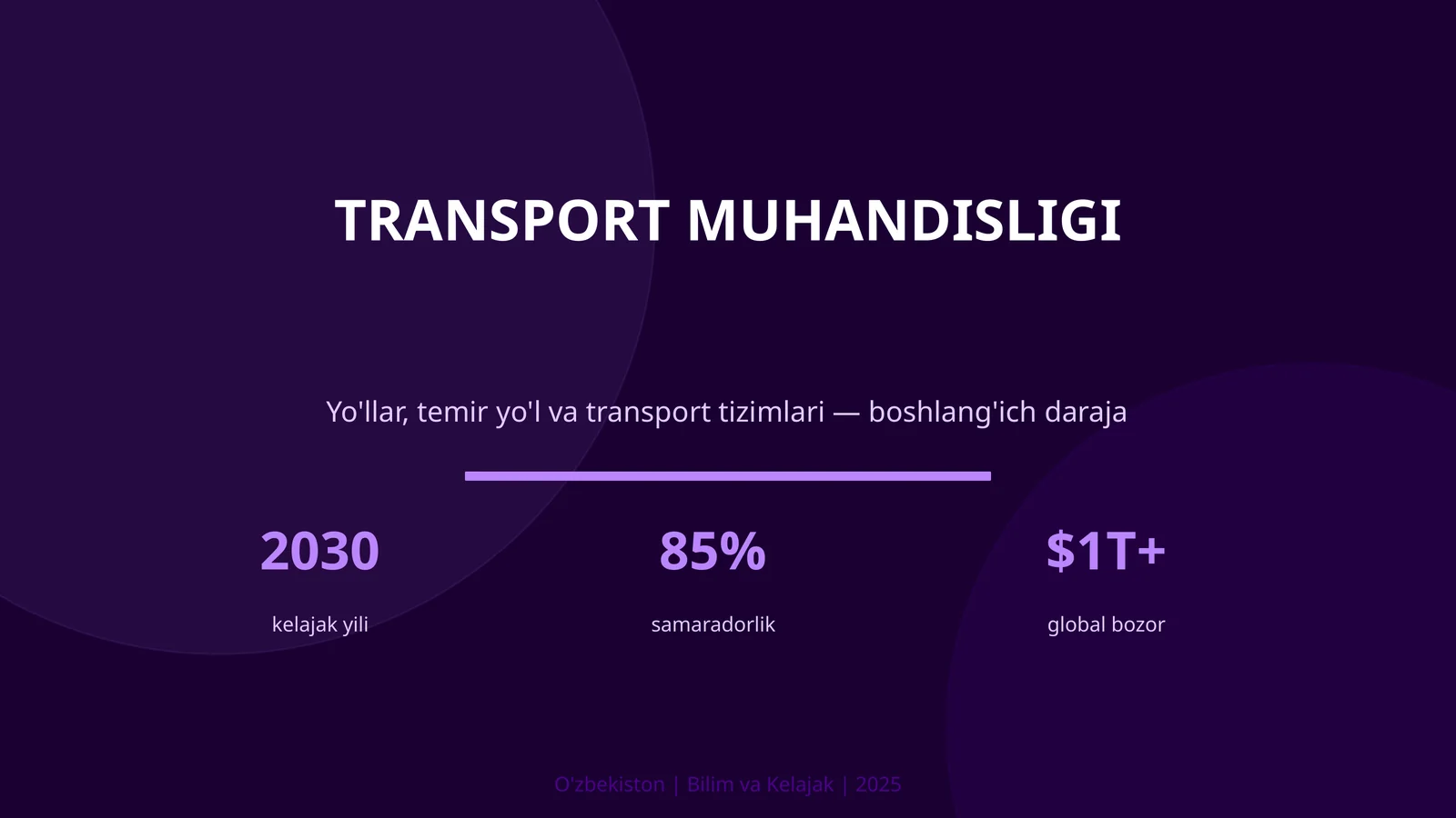 TRANSPORT MUHANDISLIGI 1