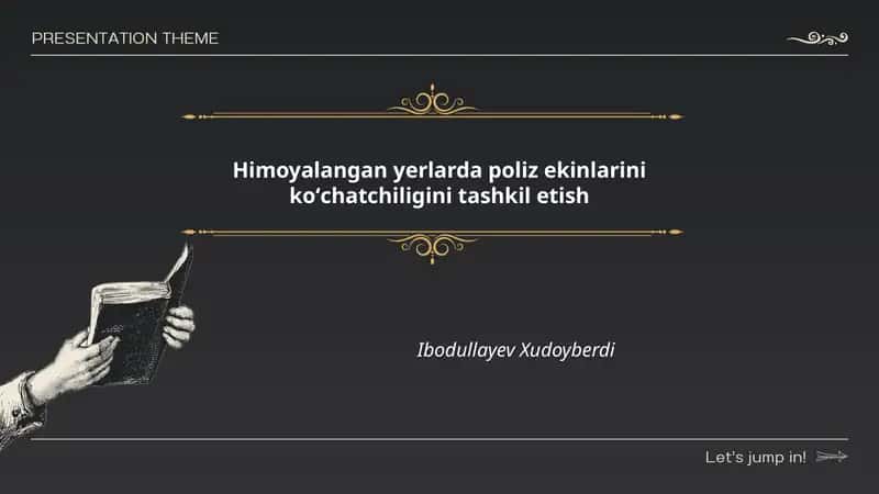 Himoyalangan yerlarda poliz ekinlarini koʻchatchiligini tashkil etish 1