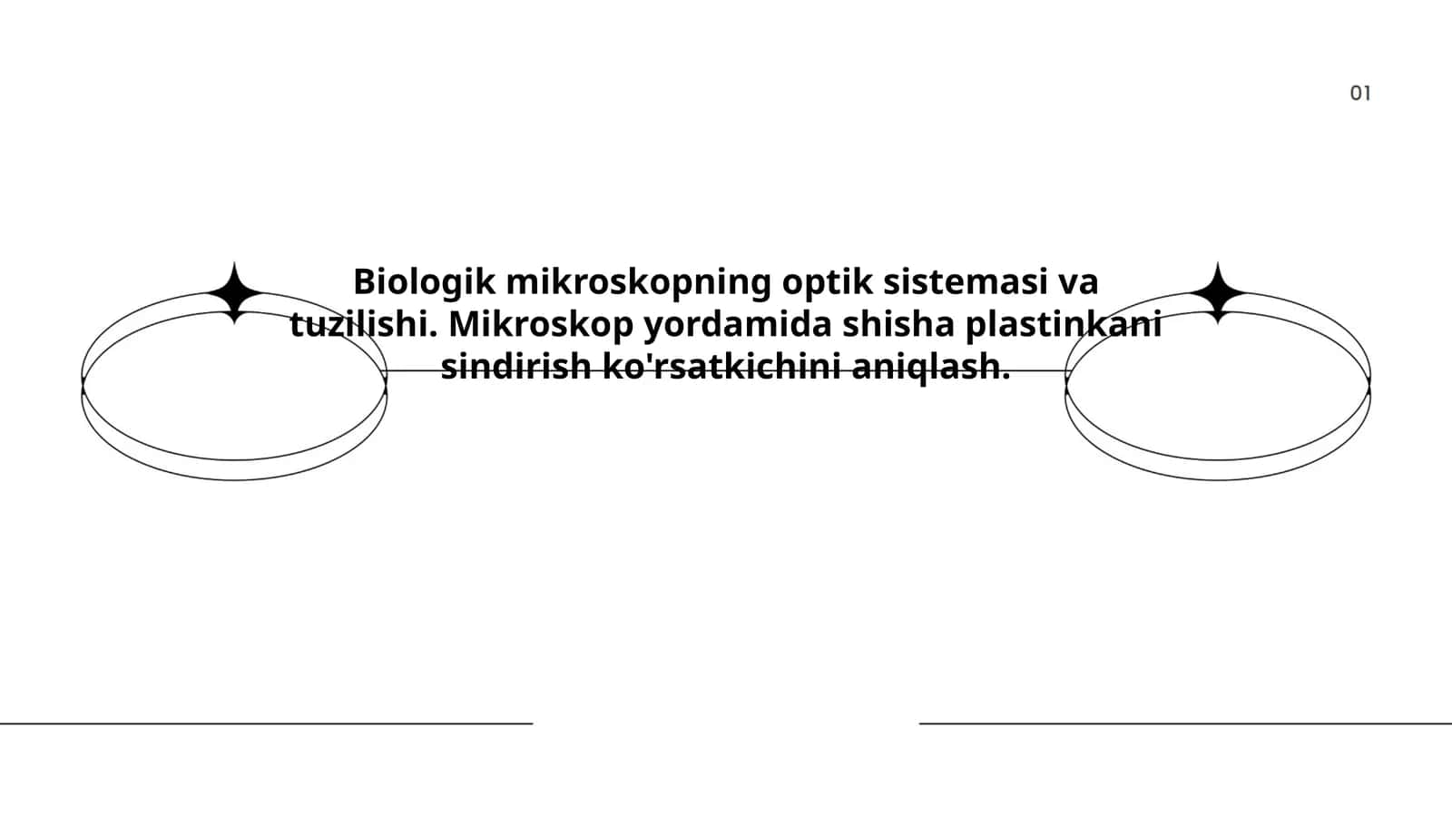 Biologik mikroskopning optik sistemasi va tuzilishi 1