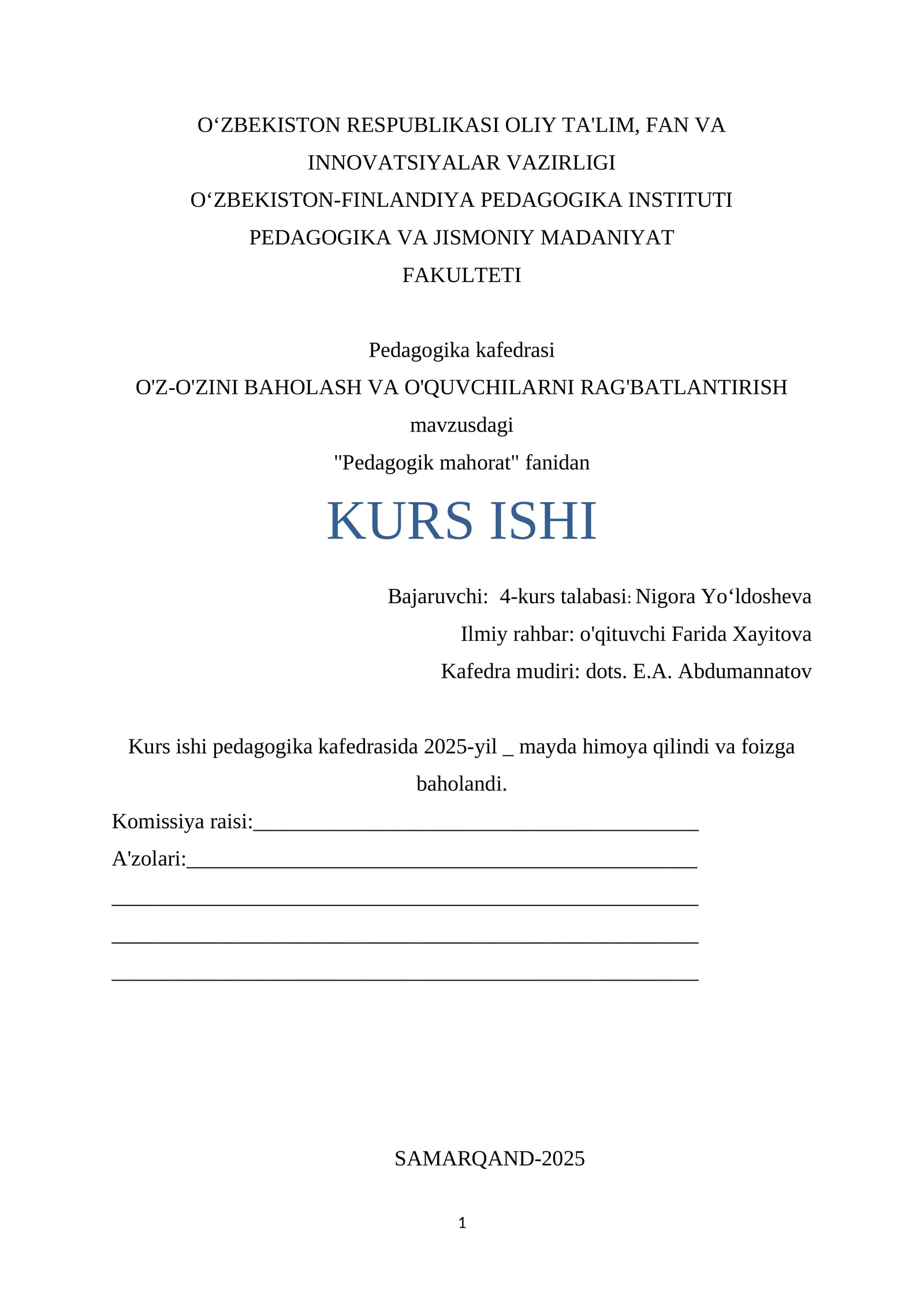 Pedagogik mahorat 1