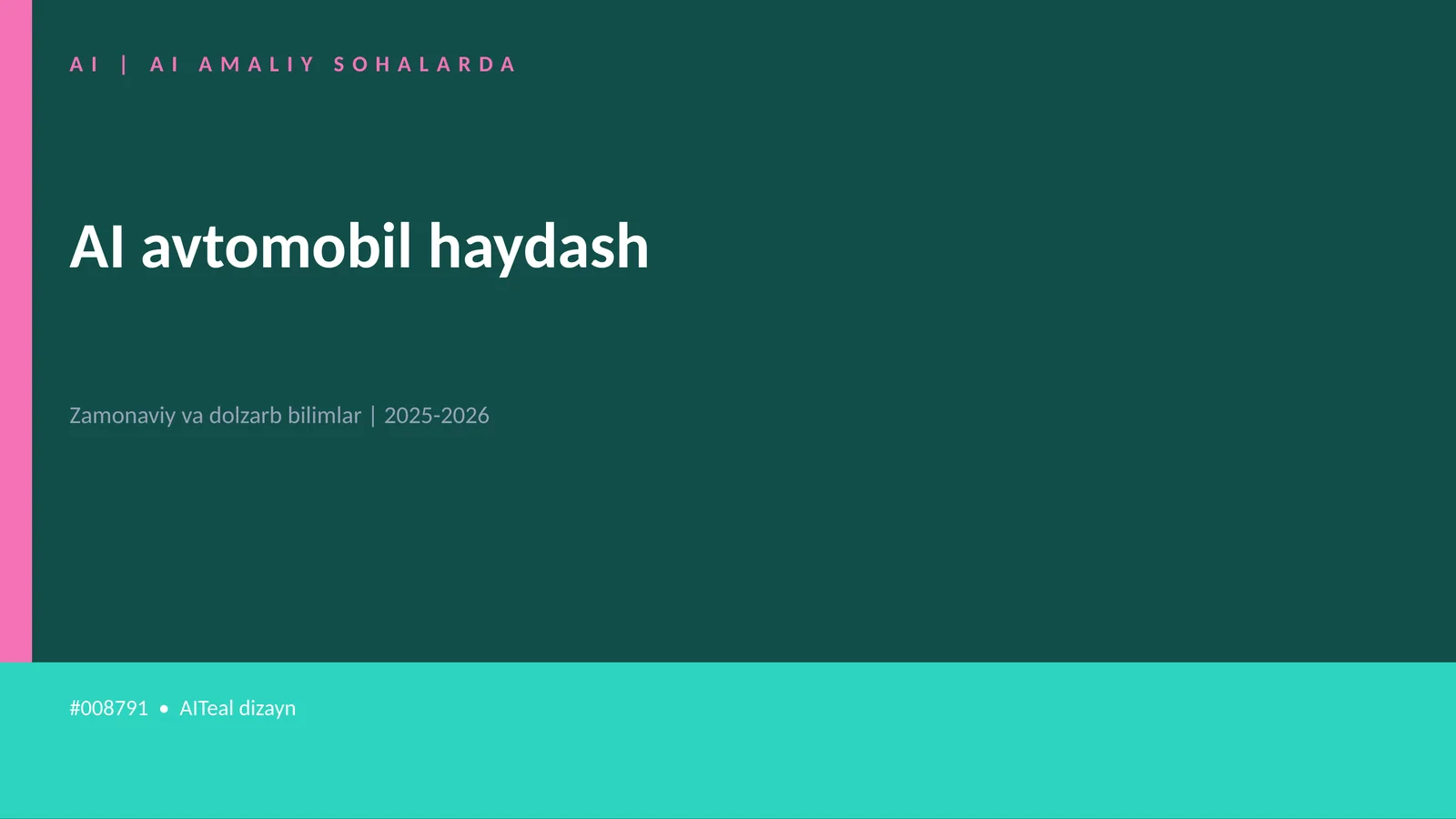AI avtomobil haydash 1