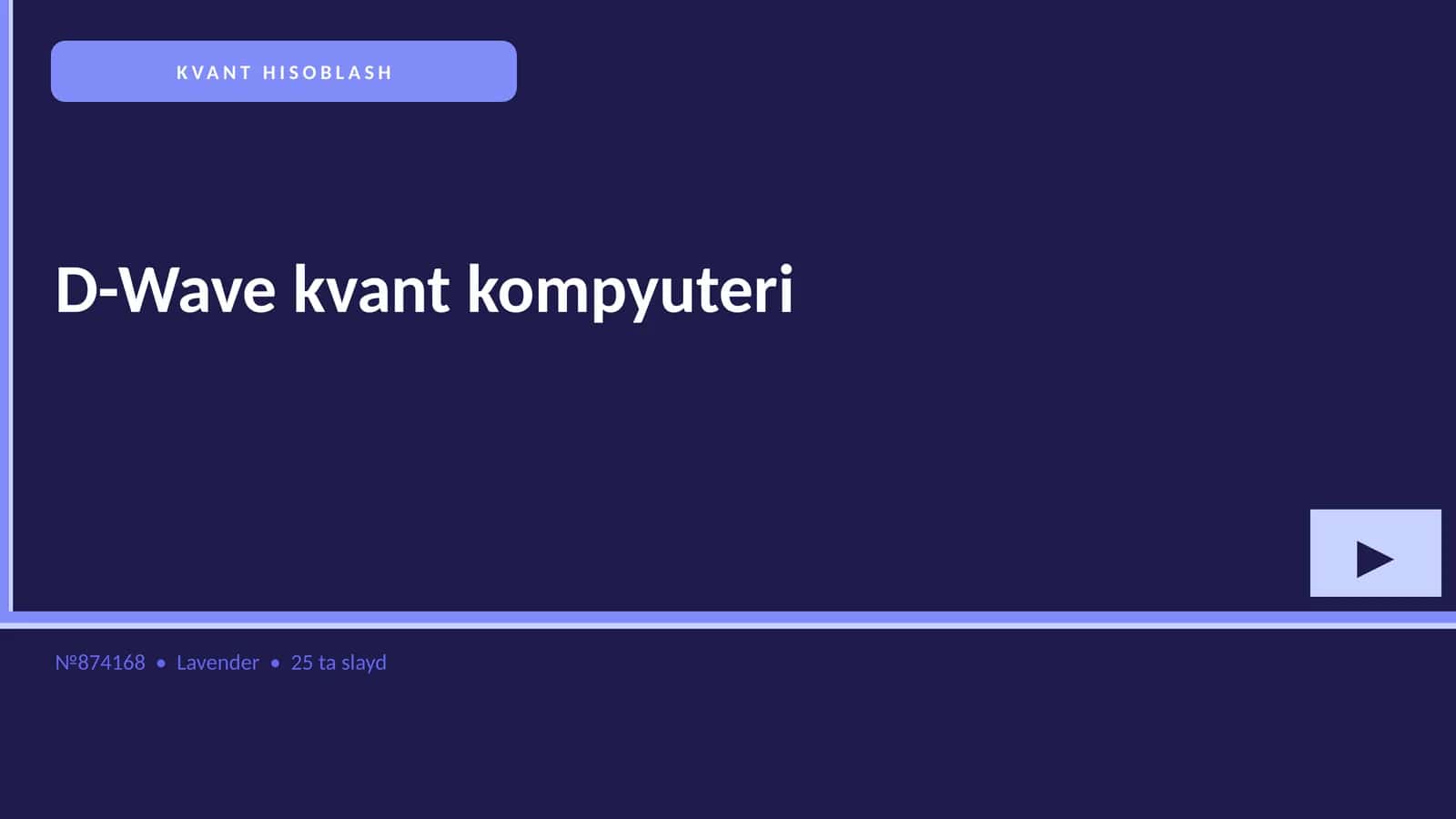 KVANT HISOBLASH 1