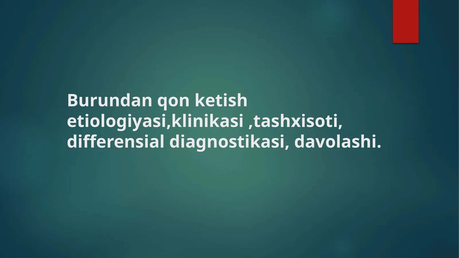 Burundan qon ketishi: etiologiya, klinikasi 1