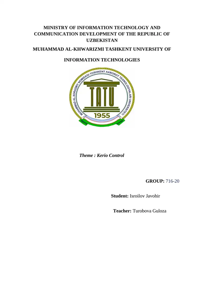 Kerio Control 1