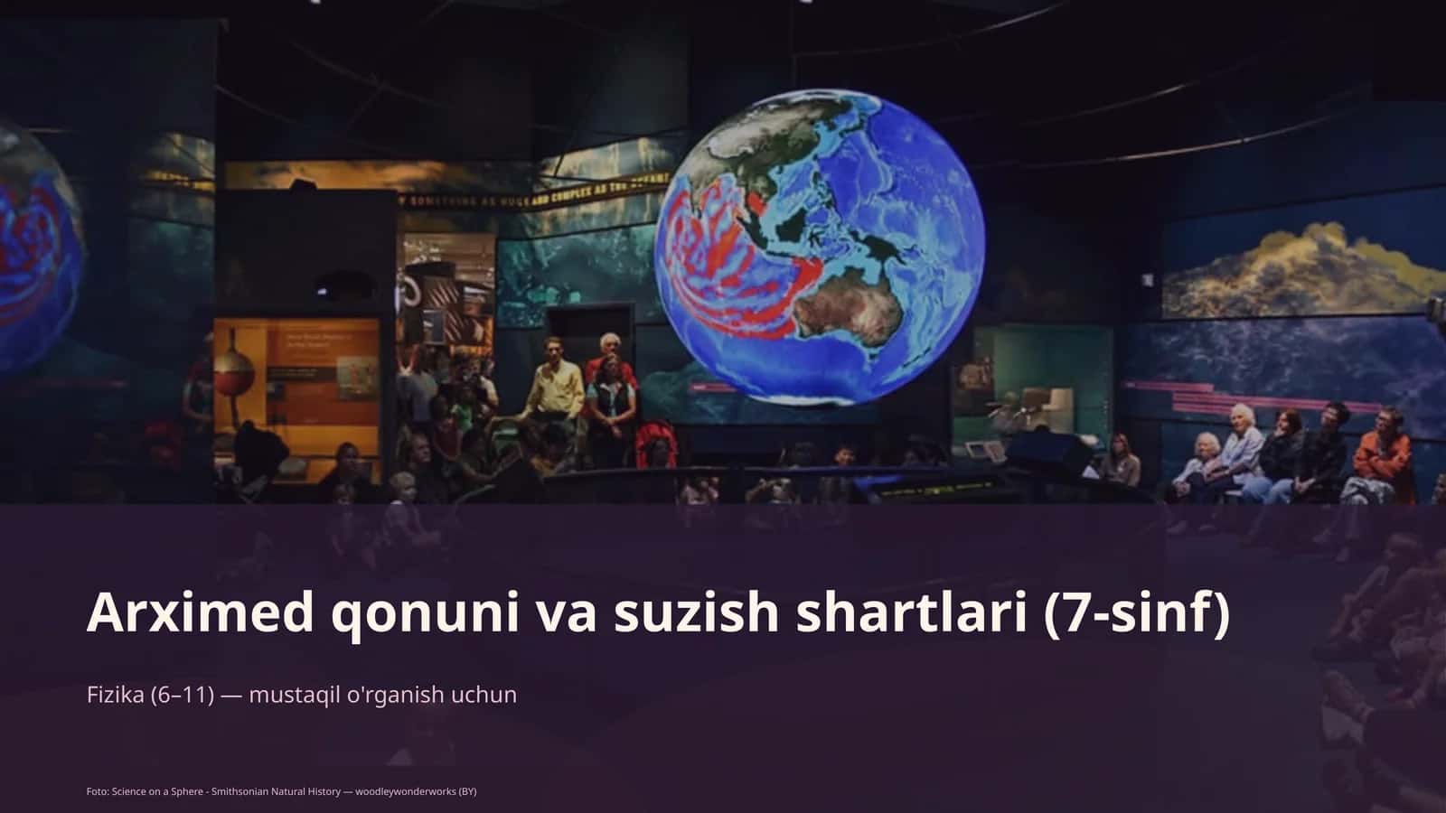 Arximed qonuni va suzish shartlari (7-sinf) 1