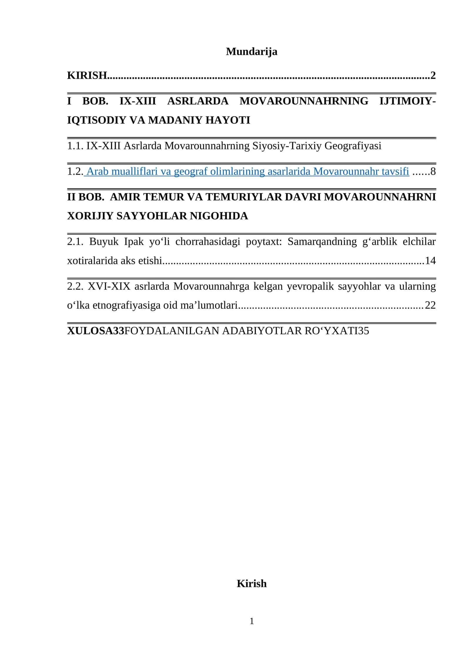 IX-XIII ASRLARDA MOVAROUNNAHRNING IJTIMOIY-IQTISODIY VA MADANIY HAYOTI 1