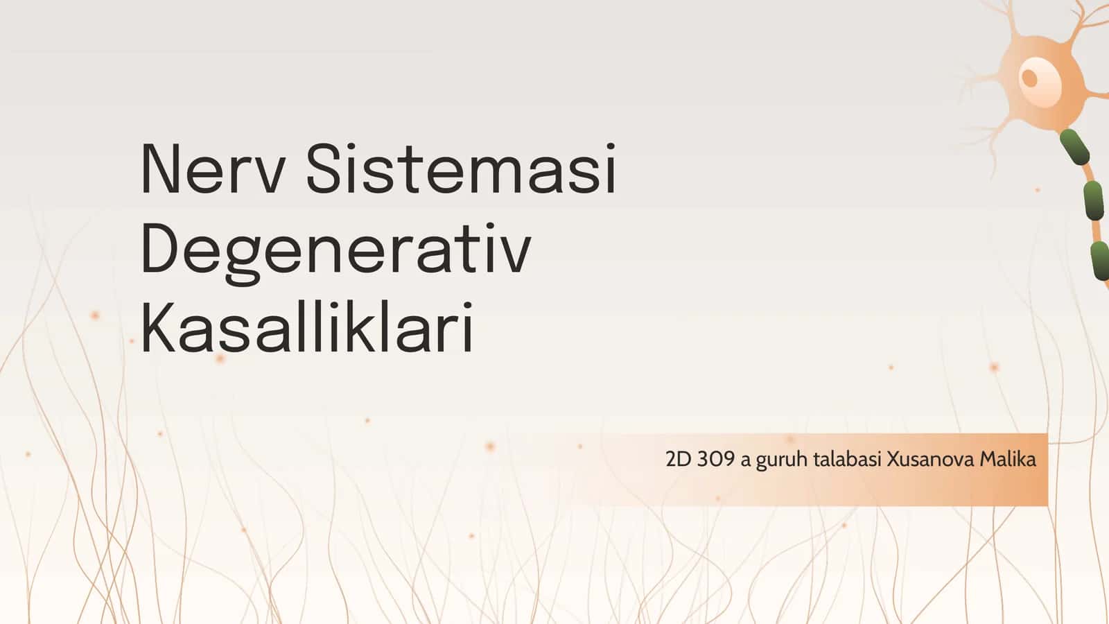 Nerv Sistemasi Degenerativ Kasalliklari 1