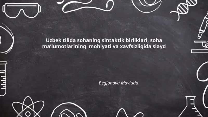 Sohaning sintaktik birliklari 1