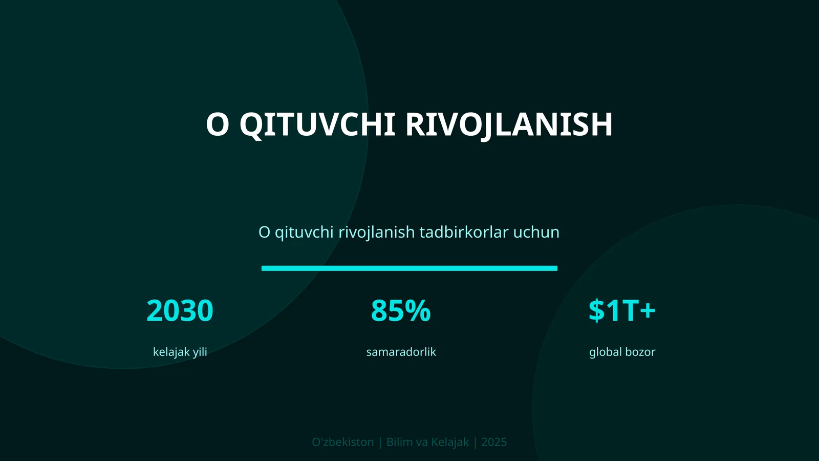 O qituvchi rivojlanish 1