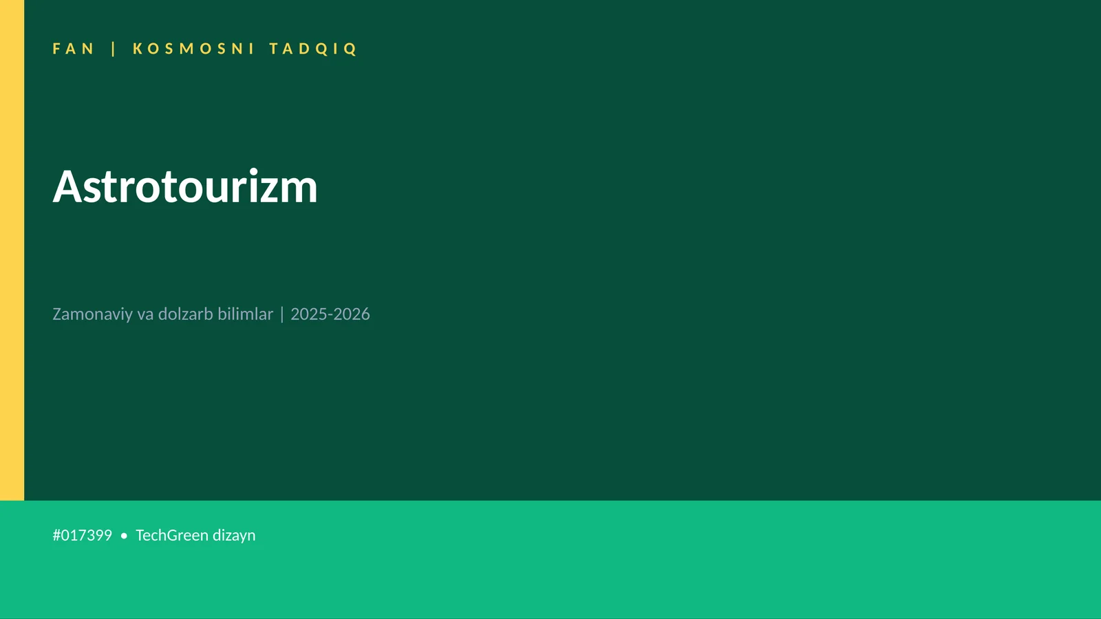 KOSMOSNI TADQIQ 1