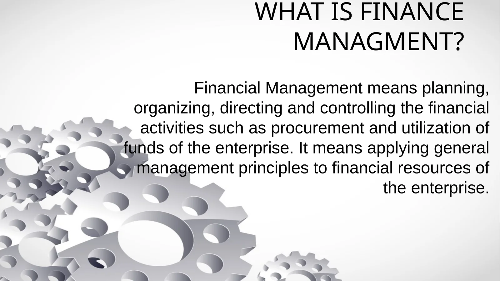 Financial Management 1