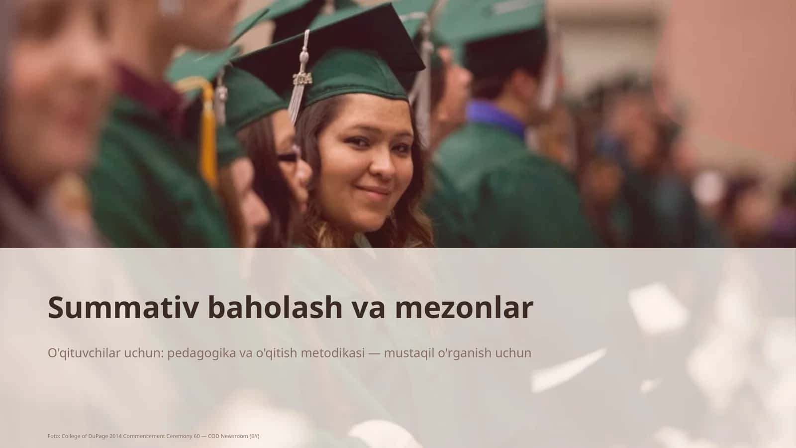 Summativ baholash va mezonlar 1