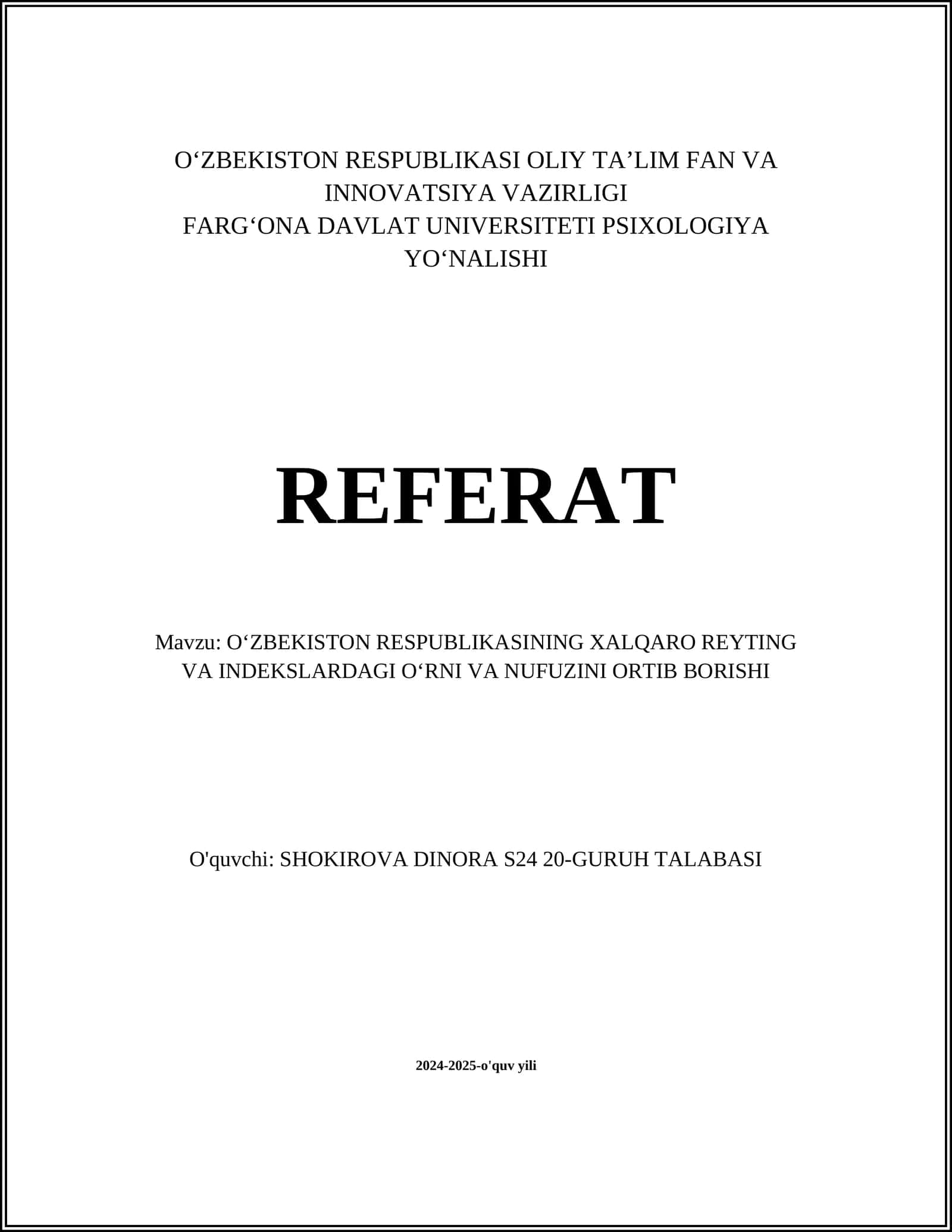 Oʻzbekistonning iqtisodiy erkinlik indeksi 1