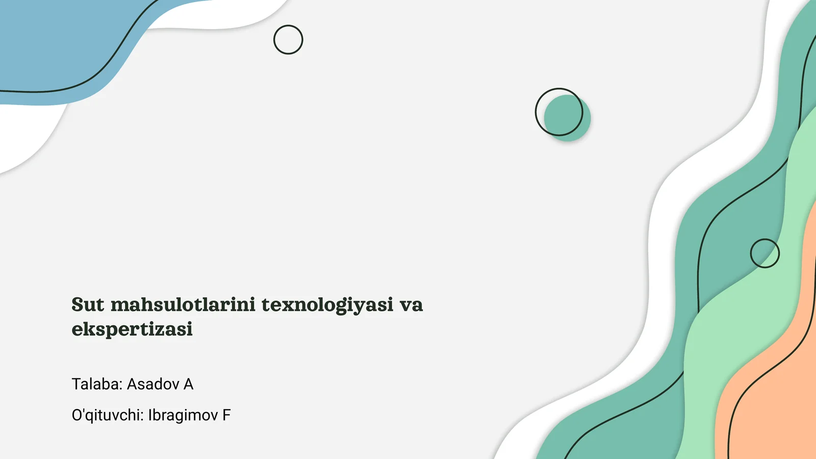 Sut Mahsulotlarini Texnologiyasi va Ekspertizasi 1