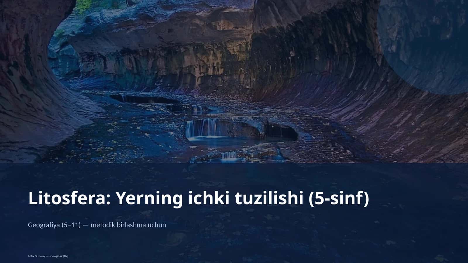Litosfera: Yerning ichki tuzilishi (5-sinf) 1