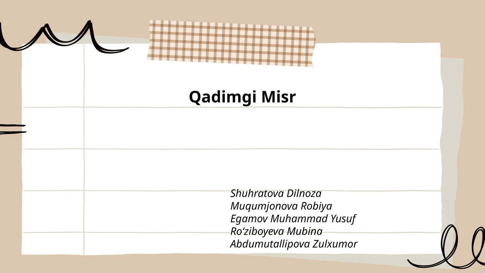 Qadimgi Misr 1