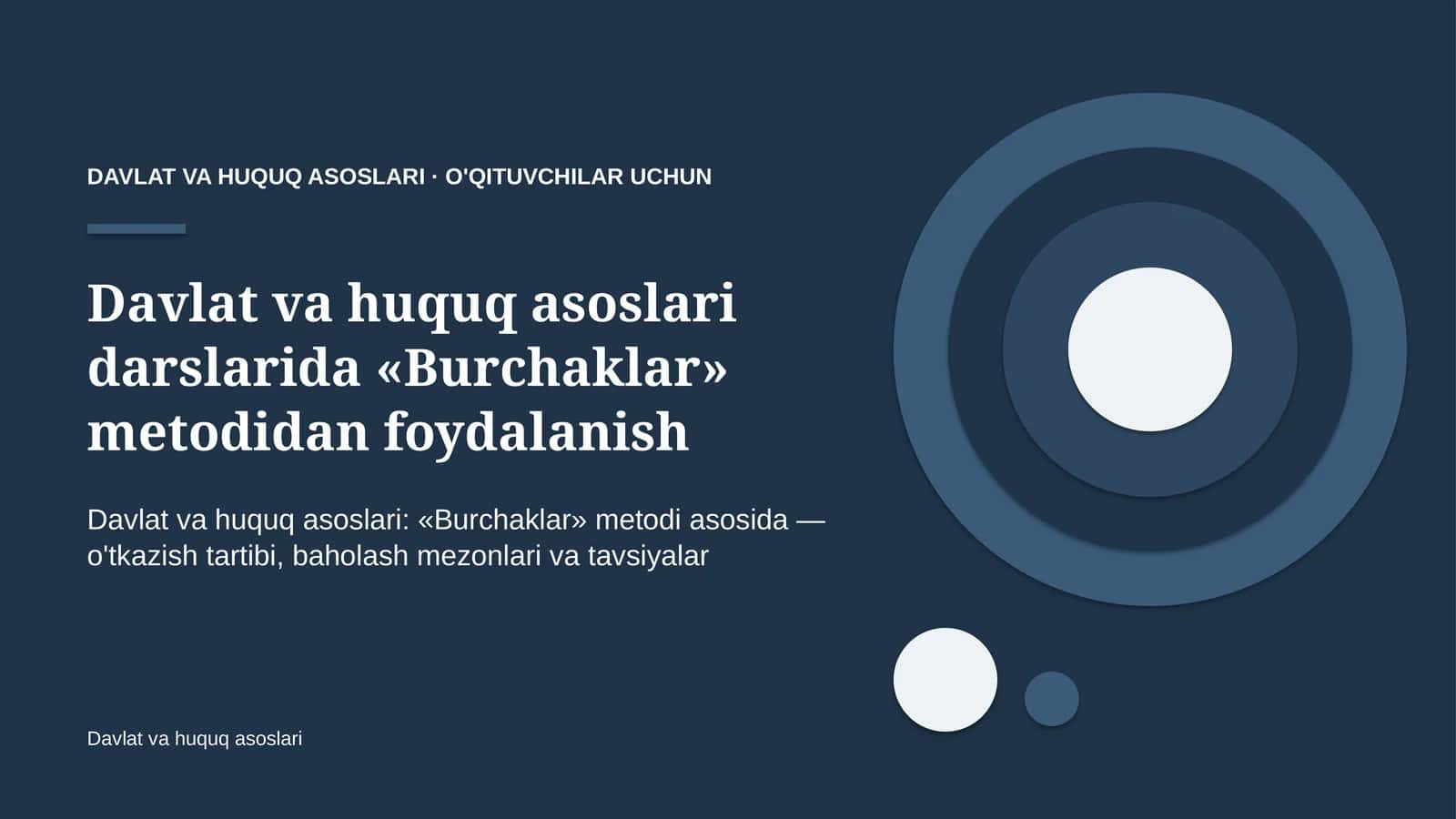 davlat va huquq asoslari darslarida burchaklar metodidan foydalanish 3572 1