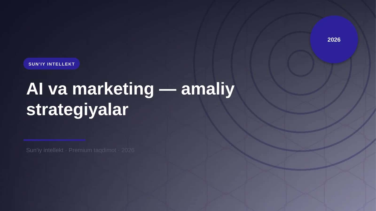 AI va marketing — amaliy strategiyalar 1
