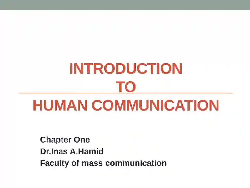 Introduction to Human Communication