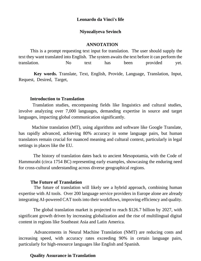Introduction to Translation 1