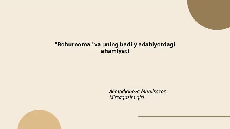 Boburnoma 1