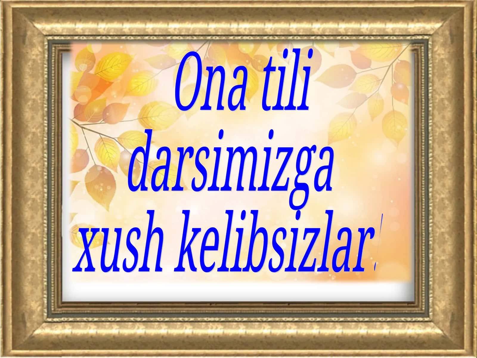 Ona tili va adabiyot fan oyligi 1
