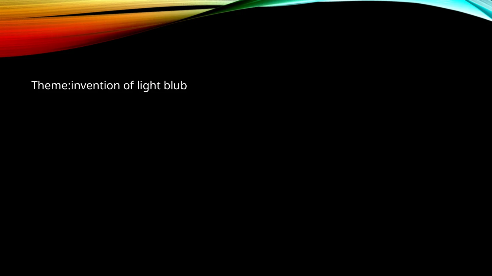 Invention of Light Bulb 1