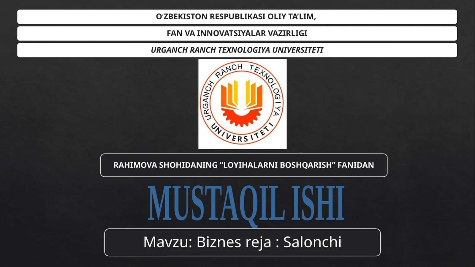 Go'zallik salonini tashkil etish biznes rejasi 1