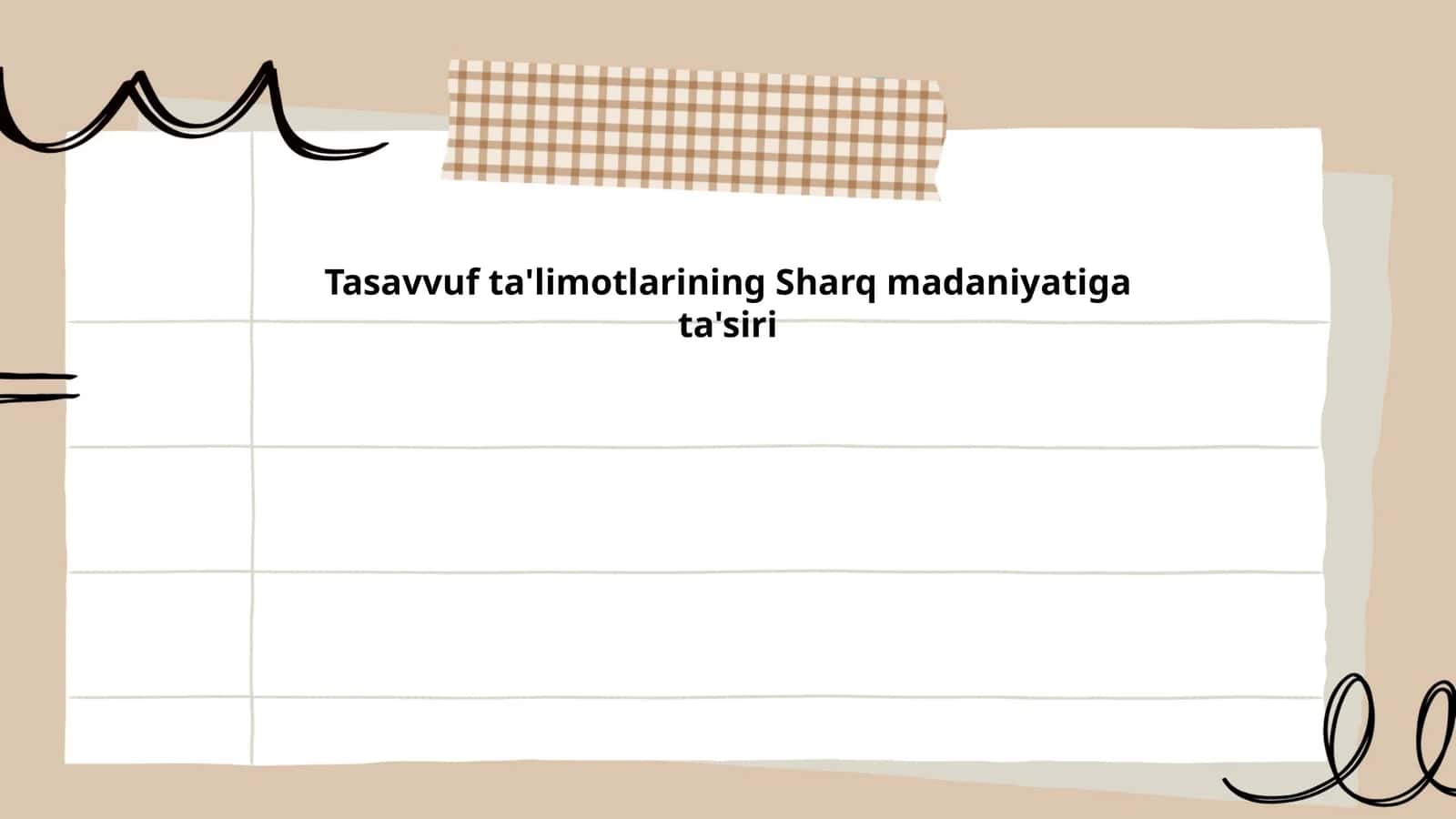 Tasavvuf ta'limotlarining Sharq madaniyatiga ta'siri 1
