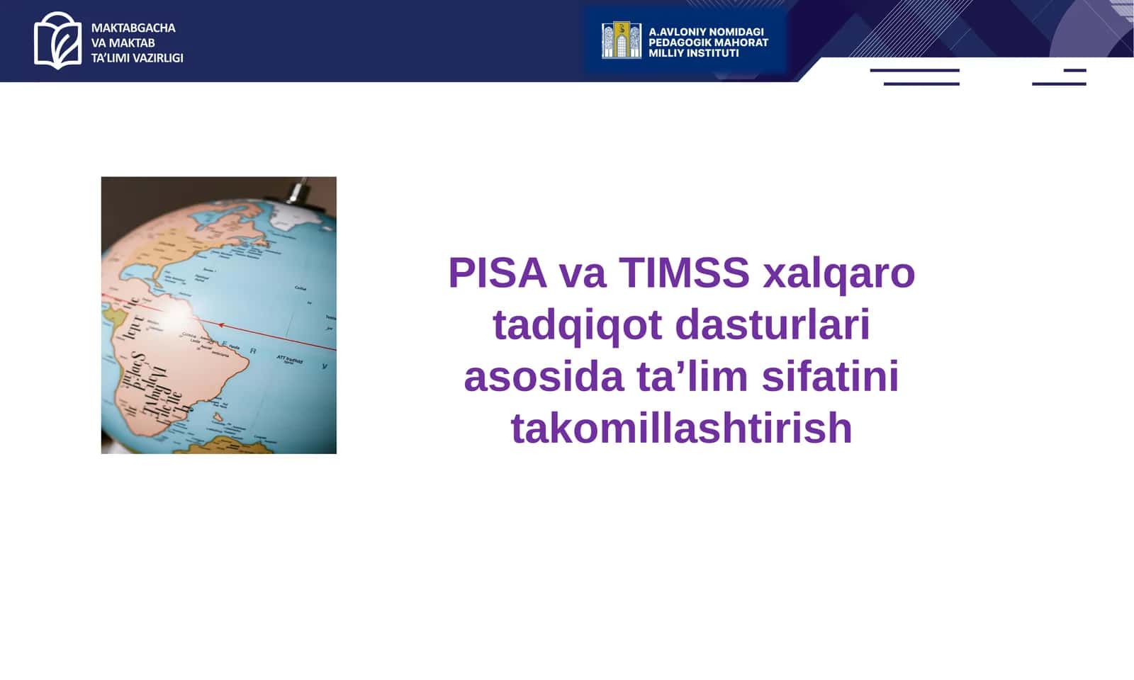 PISA va TIMSS xalqaro tadqiqot dasturlari asosida ta’lim sifatini takomillashtirish 1