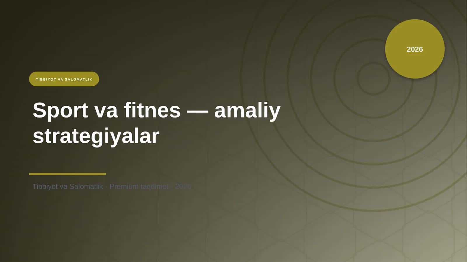 Sport va fitnes — amaliy strategiyalar 1