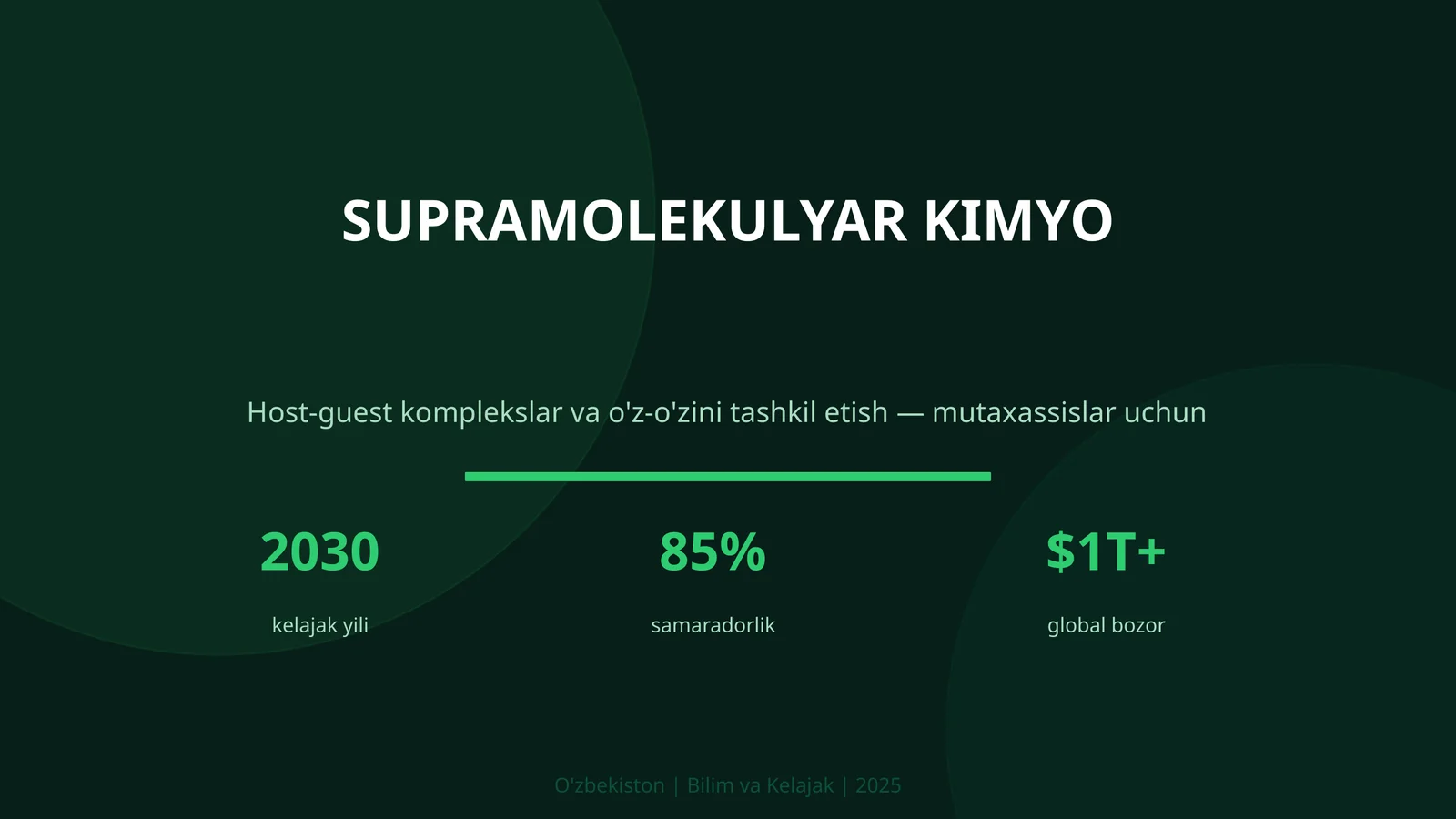 SUPRAMOLEKULYAR KIMYO 1