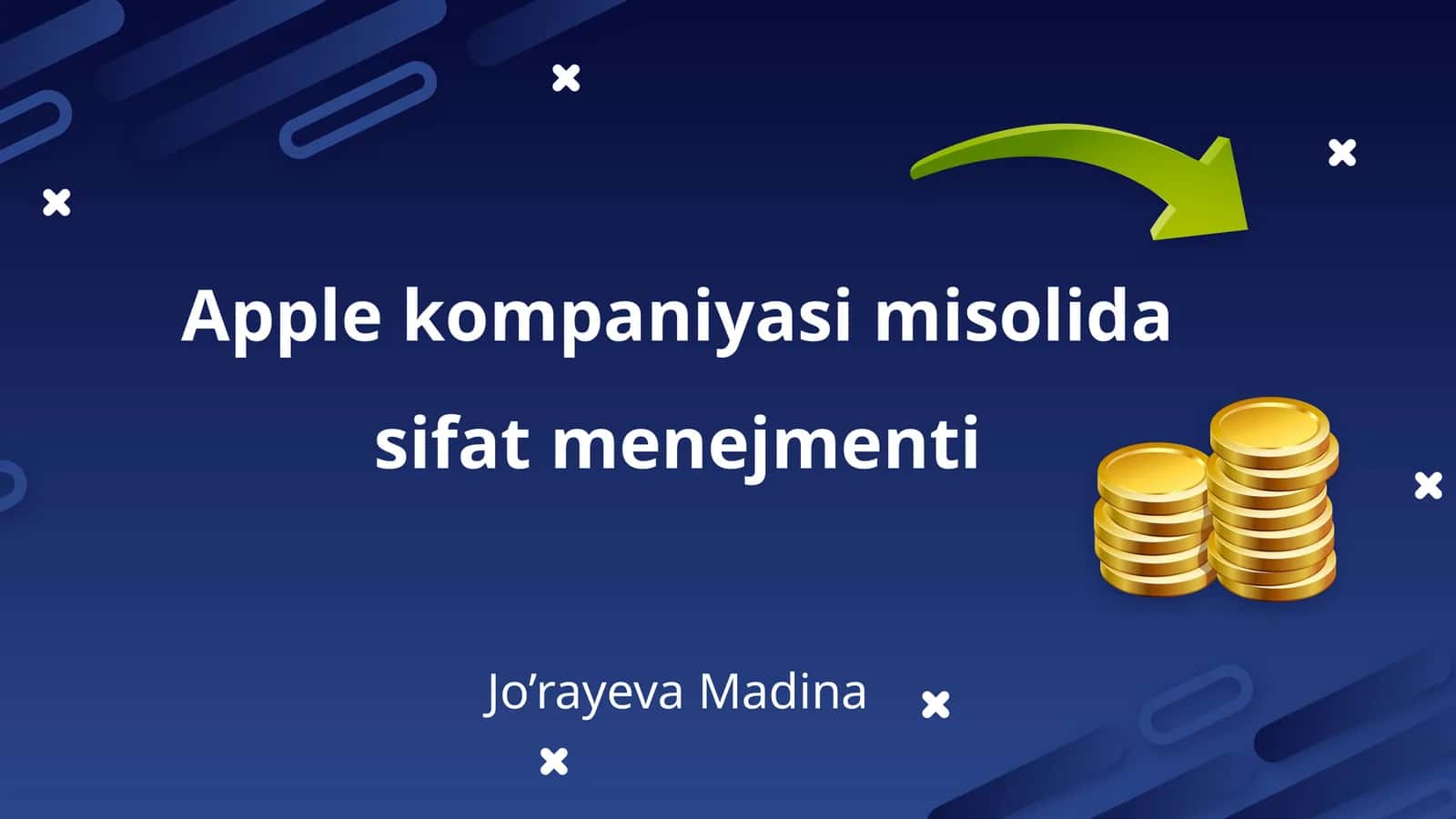 Apple kompaniyasi misolida sifat menejmenti 1