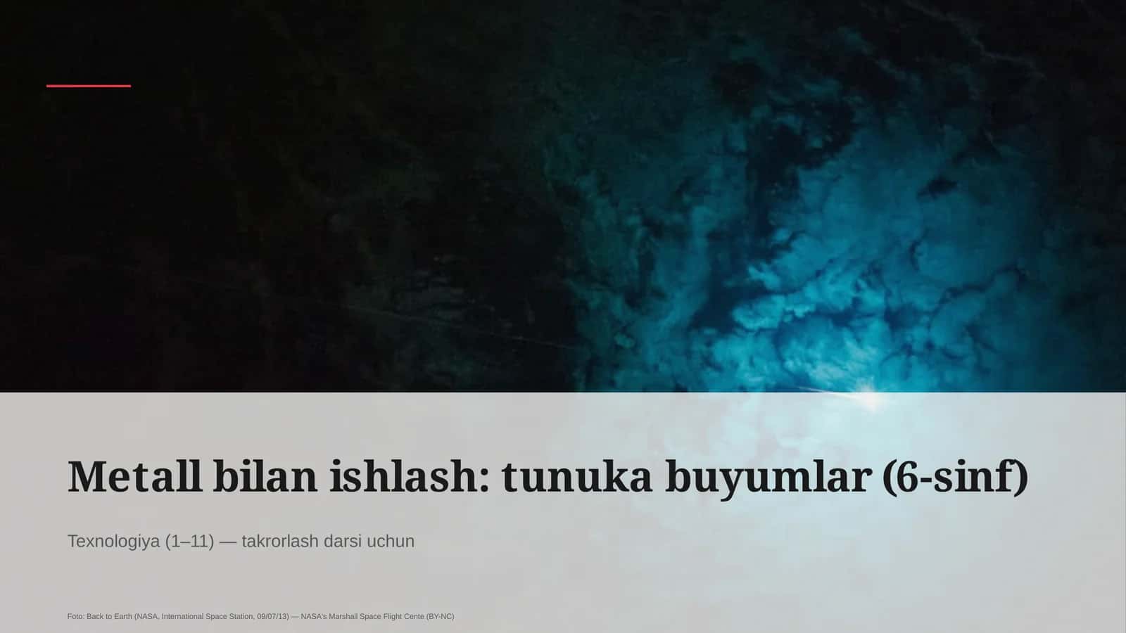 Tunuka Buyumlar (6-sinf) 1