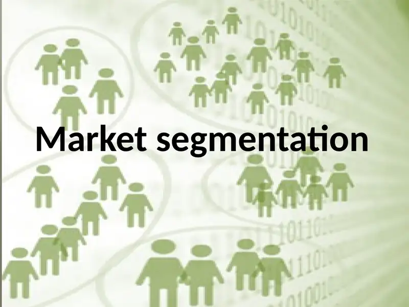 Market segmentation 1