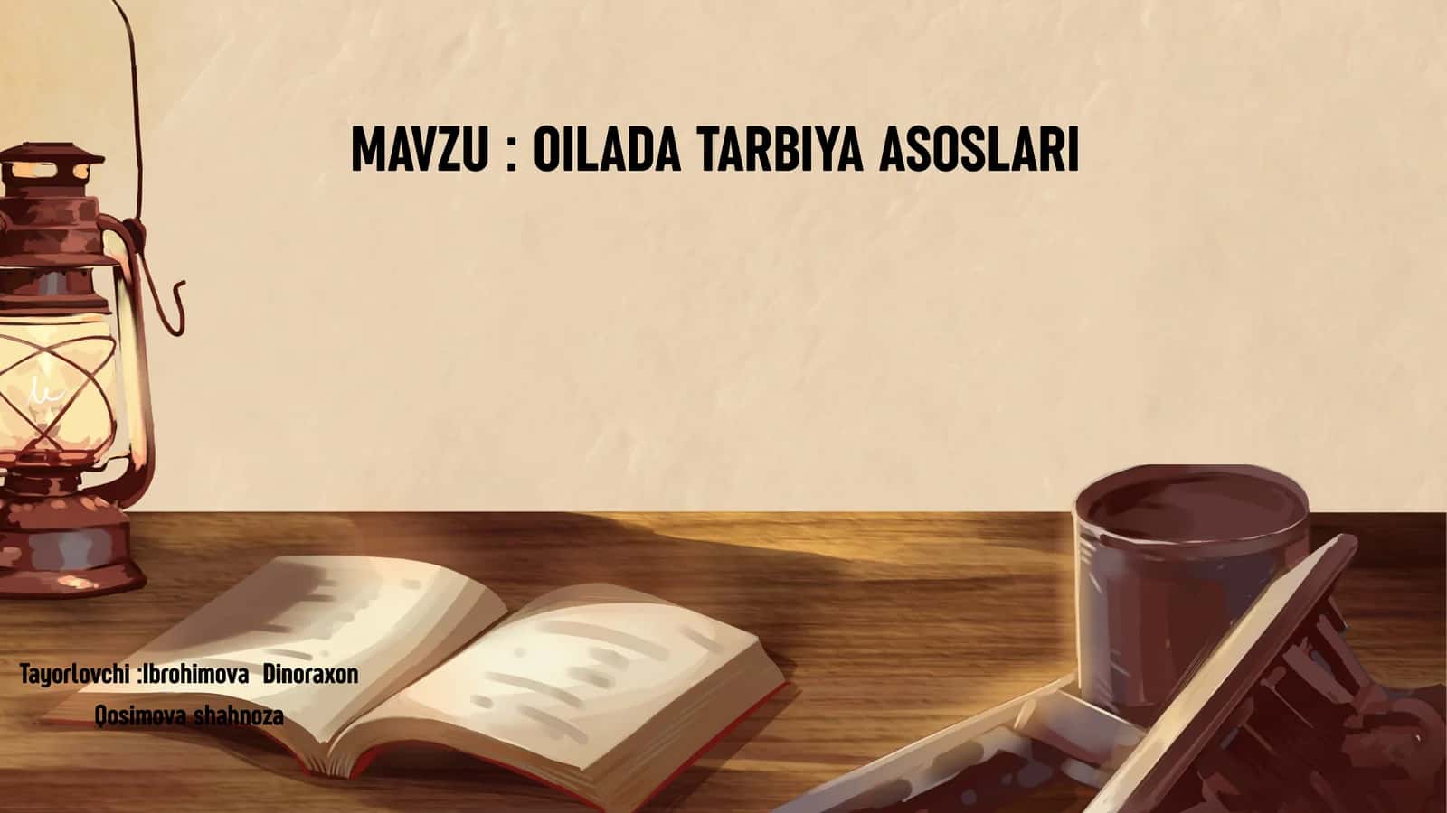 oilada tarbiya asoslari 1