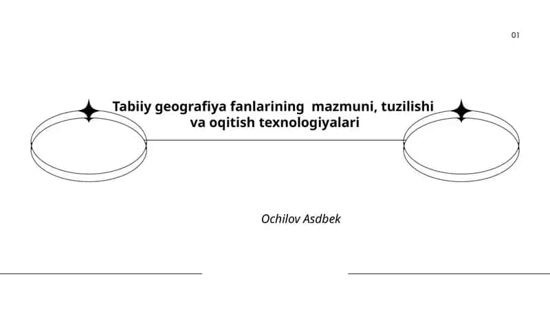 Tabiiy geografiya fanlarining mazmuni, tuzilishi va oqitish texnologiyalari 1