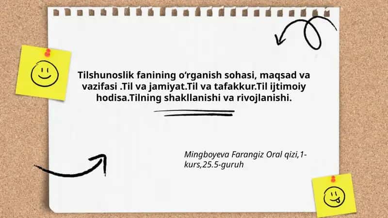 Tilshunoslik fanining o‘rganish sohasi, maqsad va vazifasi 1