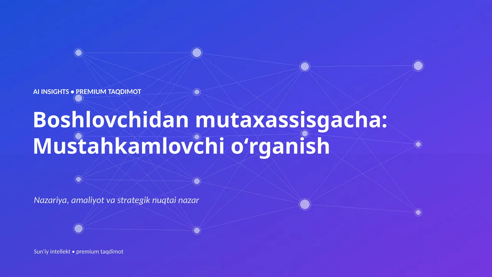 AI INSIGHTS • PREMIUM TAQDIMOT 1