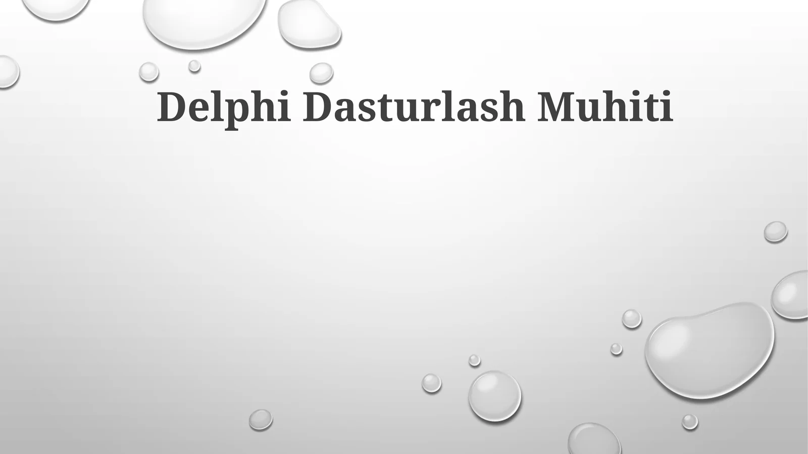 Delphi Dasturlash Muhiti 1