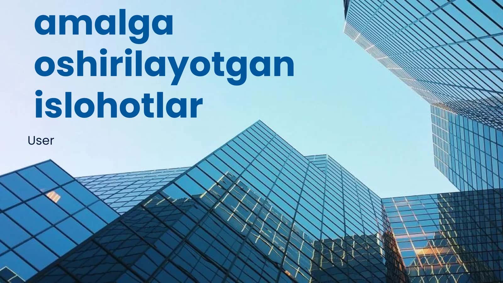 Iqtisodiy islohotlar 1