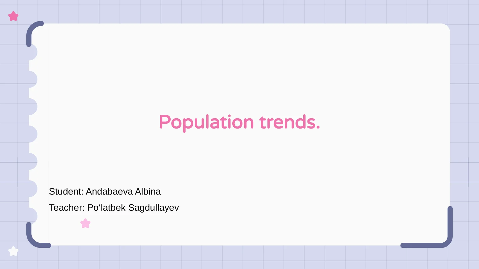 Population Trends 1