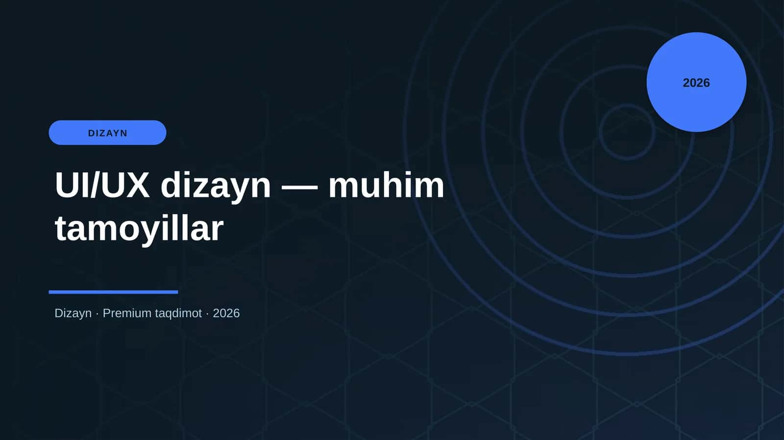 UI/UX dizayn — muhim tamoyillar 1